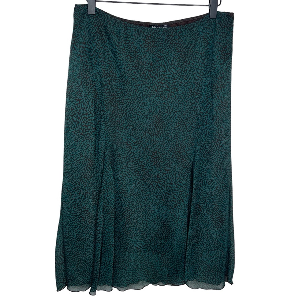 biyaycda VTG Brown and Blue‎ Flow Skirt M